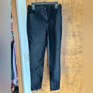 Old Navy High-Rise Super-Skinny Black Jeans